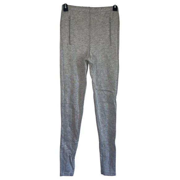 WARDROBE.NYC Side Zip Leggings in Grey Marl XSmall New Womens Skinny Pants - Picture 6 of 16